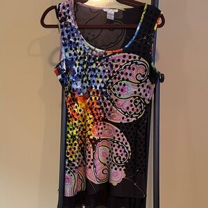 Multicolor Paisley Women's Top